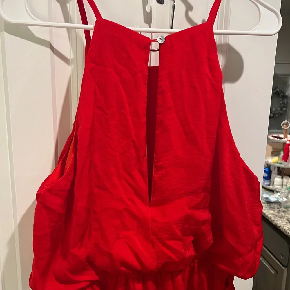 She + Sky Vibrant Red Kids Dress